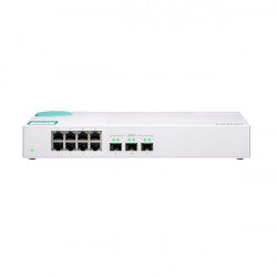 QSW-308S-US QNAP 8 x 1GbE Ports Plus 3 10GbE SFP Ports Unmanaged Switch